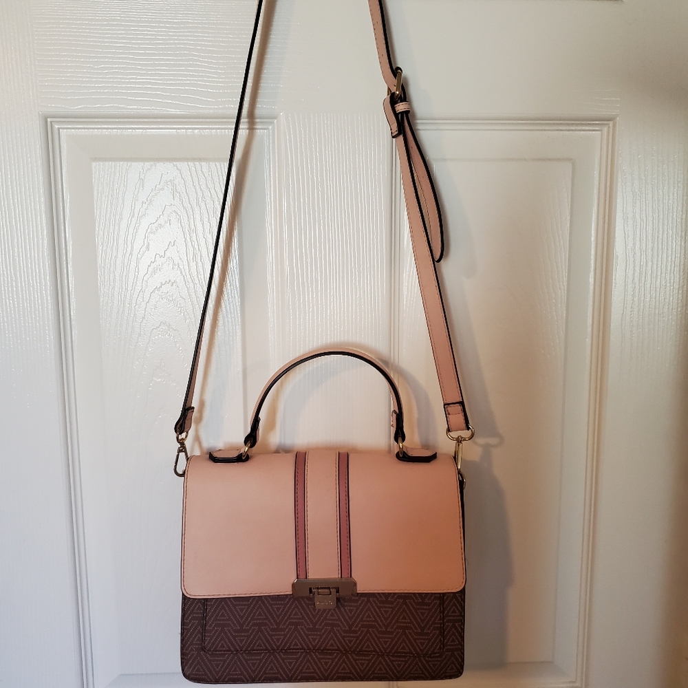 Aldo pink leather crossbody bag